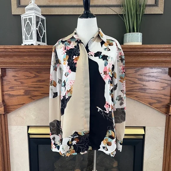 3.1 Phillip Lim for Target Floral Blouse‎ Size NWOT - Picture 4 of 11